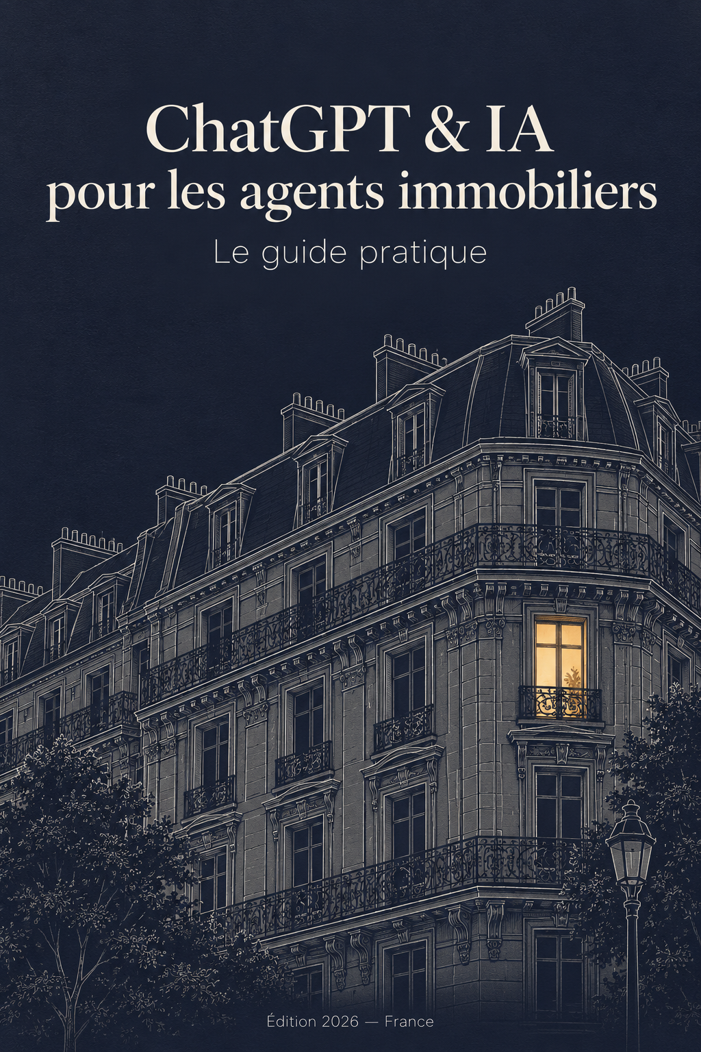 Couverture du guide : ChatGPT & IA pour les agents immobiliers